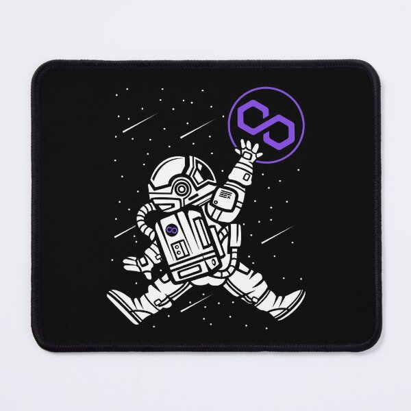 Item preview, Space Man Astronaut Jump Polygon Matic Coin To The Moon Crypto Token Cryptocurrency Blockchain Wallet designed and sold by AriellaGross.