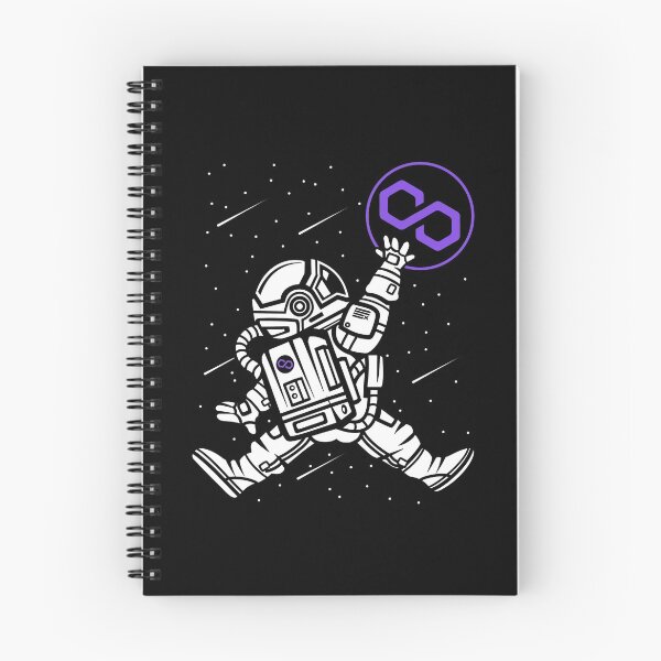 Item preview, Space Man Astronaut Jump Polygon Matic Coin To The Moon Crypto Token Cryptocurrency Blockchain Wallet designed and sold by AriellaGross.