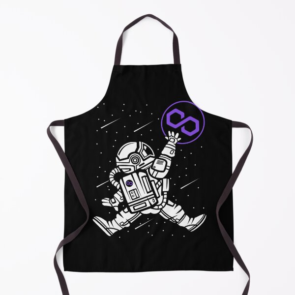 Item preview, Space Man Astronaut Jump Polygon Matic Coin To The Moon Crypto Token Cryptocurrency Blockchain Wallet designed and sold by AriellaGross.