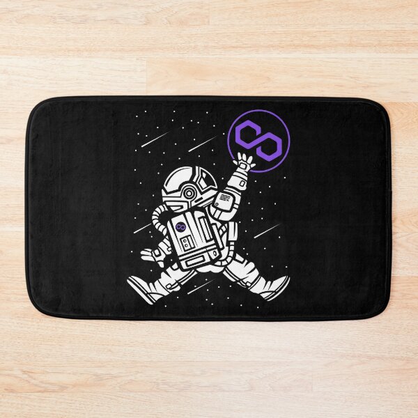 Item preview, Space Man Astronaut Jump Polygon Matic Coin To The Moon Crypto Token Cryptocurrency Blockchain Wallet designed and sold by AriellaGross.