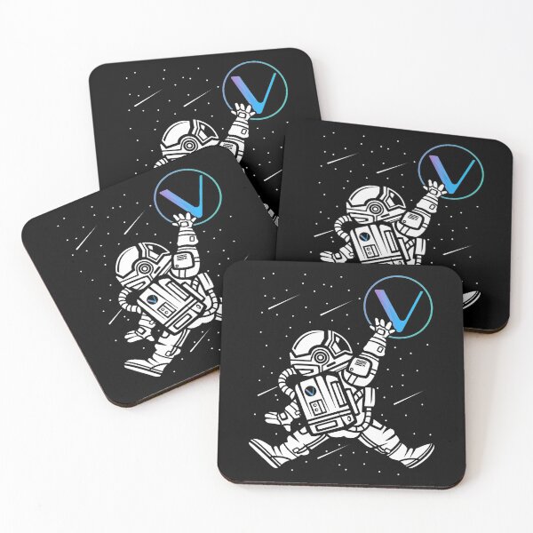 Item preview, Space Man Astronaut Jump Vechain VET Coin To The Moon Crypto Token Cryptocurrency Blockchain Wallet designed and sold by AriellaGross.