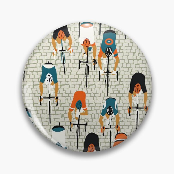 Item preview, Cyclists On Tiles Road  designed and sold by LarinaBeauty.