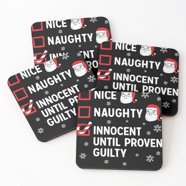Item preview, Nice Naughty Innocent Until Proven Guilty Christmas List designed and sold by SethFrancis37.