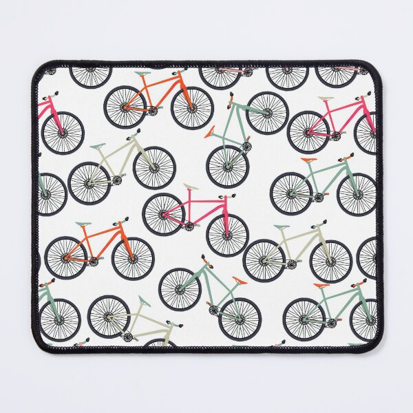 Item preview, Multicolor Bicycles On White Background  designed and sold by LarinaBeauty.