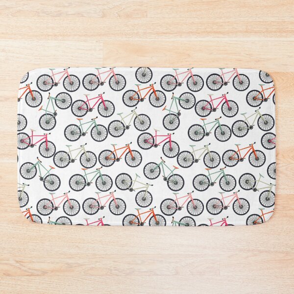 Item preview, Multicolor Bicycles On White Background  designed and sold by LarinaBeauty.