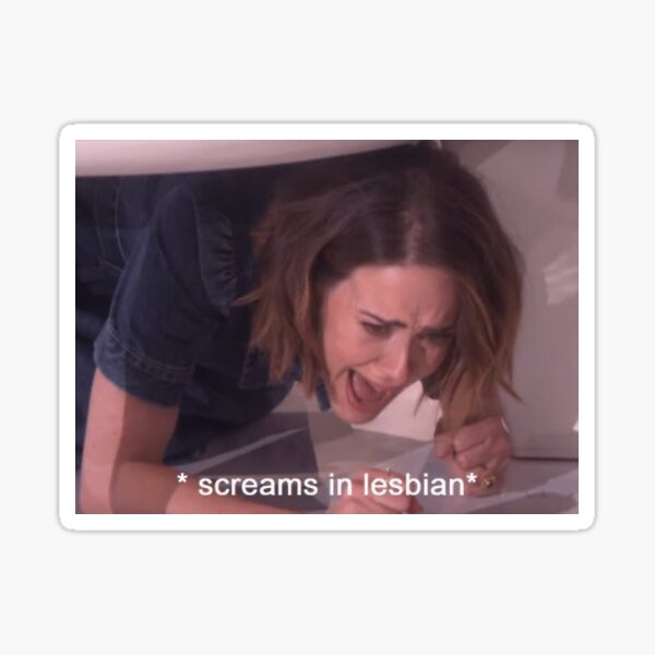*screams in lesbian* Sticker
