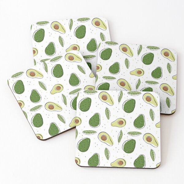 Item preview, Color illustration of avocado fruit seamless  designed and sold by LarinaBeauty.