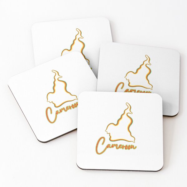 Item preview, Cameroon Country Map Outline in Flag Colors designed and sold by hijackhippo.