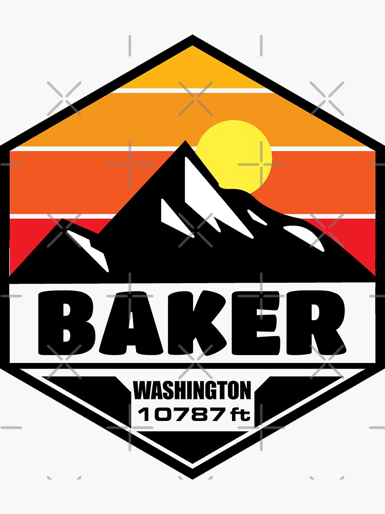 "Mount baker " Sticker for Sale by Colorco Redbubble