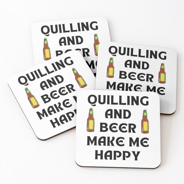 Item preview, Quilling And Beer Make Me Happy designed and sold by RmeenaArt.