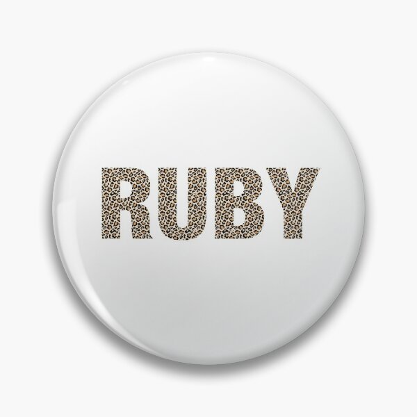 Item preview, Ruby name leopard pattern my name is Ruby gift birthday holiday anniversary Essential Inspiration Joy Mood Funny designed and sold by DesignByHeartUK.