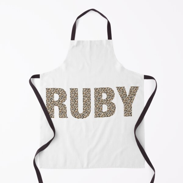 Item preview, Ruby name leopard pattern my name is Ruby gift birthday holiday anniversary Essential Inspiration Joy Mood Funny designed and sold by DesignByHeartUK.