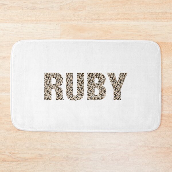 Item preview, Ruby name leopard pattern my name is Ruby gift birthday holiday anniversary Essential Inspiration Joy Mood Funny designed and sold by DesignByHeartUK.