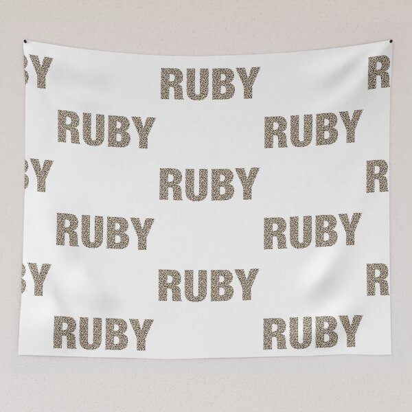 Item preview, Ruby name leopard pattern my name is Ruby gift birthday holiday anniversary Essential Inspiration Joy Mood Funny designed and sold by DesignByHeartUK.