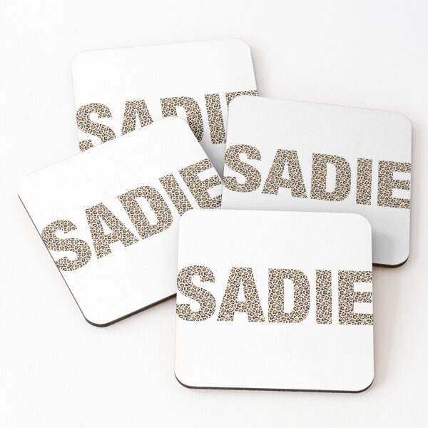 Item preview, Sadie name leopard pattern my name is Sadie gift birthday holiday anniversary Essential Inspiration Joy Mood Funny designed and sold by DesignByHeartUK.