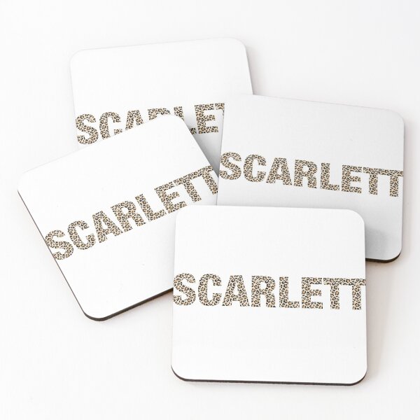 Item preview, Scarlett name leopard pattern my name is Scarlett gift birthday holiday anniversary Essential Inspiration Joy Mood Funny designed and sold by DesignByHeartUK.