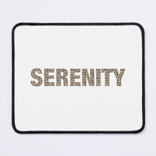 Artikelvorschau, Serenity name leopard pattern my name is Serenity gift birthday holiday anniversary Essential Inspiration Joy Mood Funny entworfen und verkauft von DesignByHeartUK.