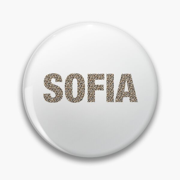 Item preview, Sofia name leopard pattern my name is Sofia gift birthday holiday anniversary Essential Inspiration Joy Mood Funny designed and sold by DesignByHeartUK.