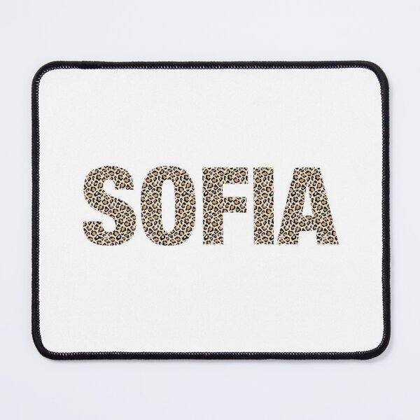Item preview, Sofia name leopard pattern my name is Sofia gift birthday holiday anniversary Essential Inspiration Joy Mood Funny designed and sold by DesignByHeartUK.