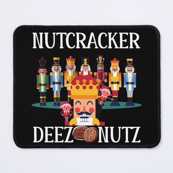 Item preview, NUTCRACKER DEEZ NUTZ FUNNY UGLY CHRISTMAS SWEATER (WHITE LETTERING) designed and sold by Wheeler-Styl3.