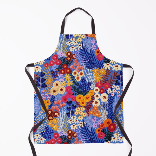 Aperçu de l'œuvre Boho Flower Meadow Blue créée et vendue par Sandra Hutter.