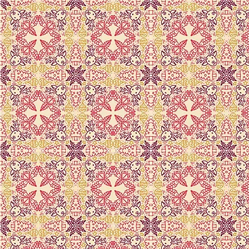 Artwork thumbnail, Christmas Tree Deer Pattern by Youpattern