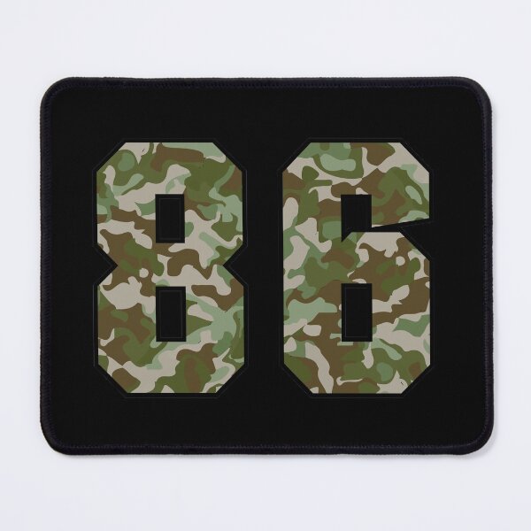 Item preview, Army Camo Number eighty-six Veteran Lucky Number 86 designed and sold by Urosek.
