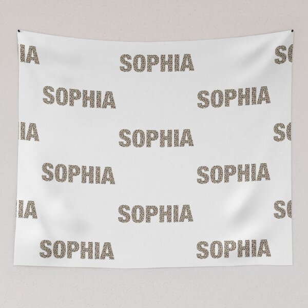 Item preview, Sophia name leopard pattern my name is Sophia gift birthday holiday anniversary Essential Inspiration Joy Mood Funny designed and sold by DesignByHeartUK.