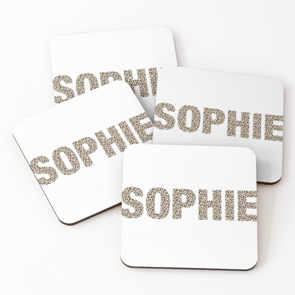Item preview, Sophie name leopard pattern my name is Sophie gift birthday holiday anniversary Essential Inspiration Joy Mood Funny designed and sold by DesignByHeartUK.