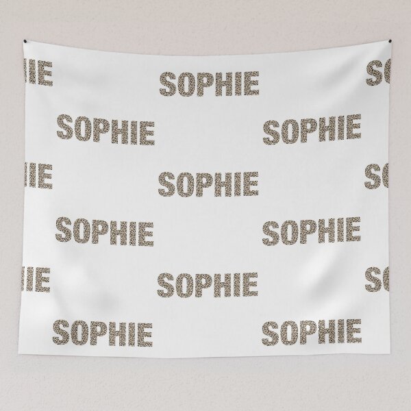 Item preview, Sophie name leopard pattern my name is Sophie gift birthday holiday anniversary Essential Inspiration Joy Mood Funny designed and sold by DesignByHeartUK.