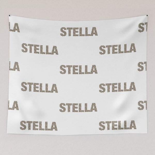 Item preview, Stella name leopard pattern my name is Stella gift birthday holiday anniversary Essential Inspiration Joy Mood Funny designed and sold by DesignByHeartUK.