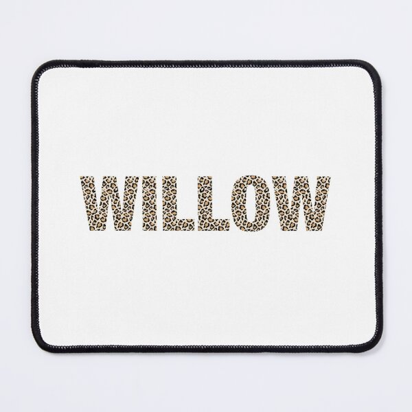 Item preview, Willow name leopard pattern my name is Willow gift birthday holiday anniversary Essential Inspiration Joy Mood Funny designed and sold by DesignByHeartUK.