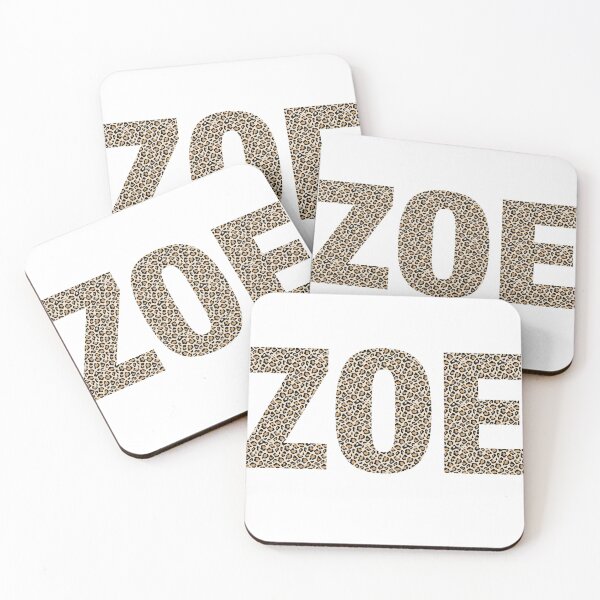 Item preview, Zoe name leopard pattern my name is Zoe gift birthday holiday anniversary Essential Inspiration Joy Mood Funny designed and sold by DesignByHeartUK.