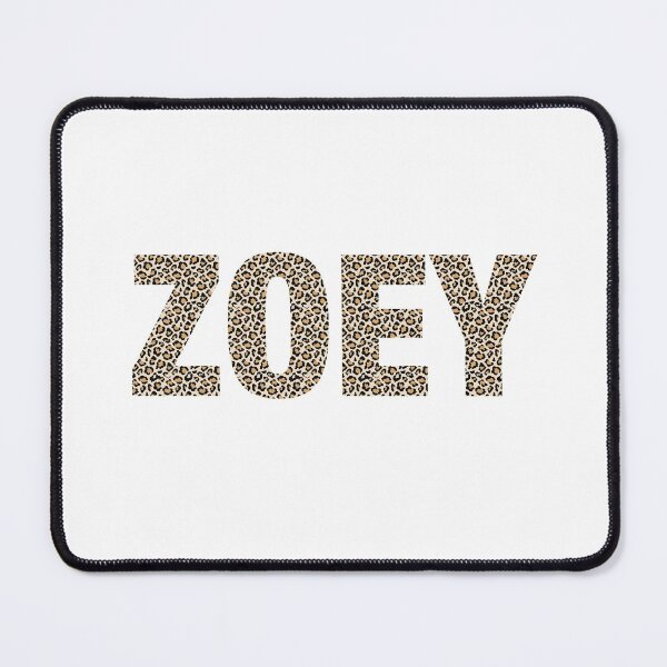 Item preview, Zoey name leopard pattern my name is Zoey gift birthday holiday anniversary Essential Inspiration Joy Mood Funny designed and sold by DesignByHeartUK.