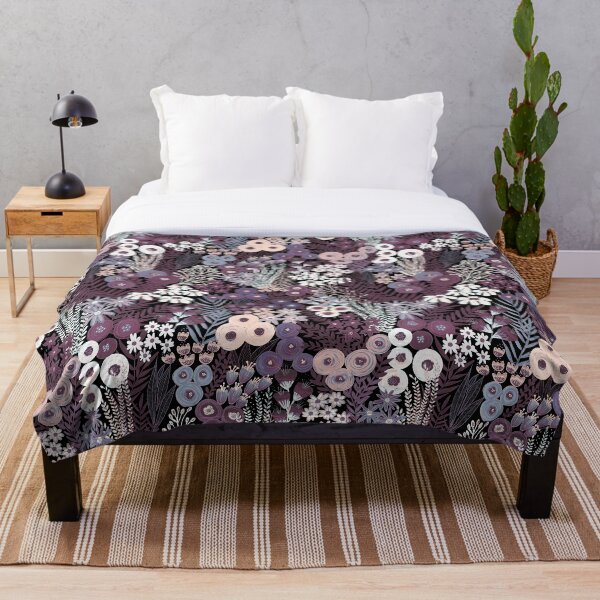 Item preview, Purple Flower Field Dark designed and sold by Sandra Hutter.