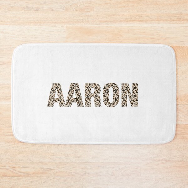 Item preview, Aaron name leopard pattern my name is Aaron gift birthday holiday anniversary Essential Inspiration Joy Mood Funny designed and sold by DesignByHeartUK.
