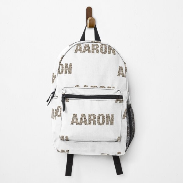 Item preview, Aaron name leopard pattern my name is Aaron gift birthday holiday anniversary Essential Inspiration Joy Mood Funny designed and sold by DesignByHeartUK.
