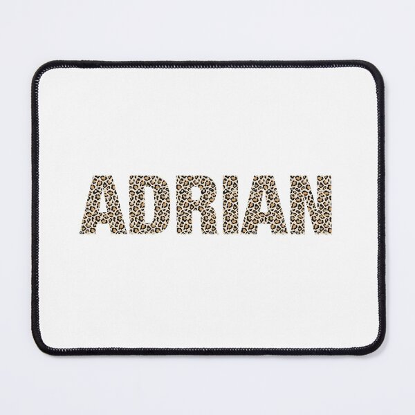 Item preview, Adrian name leopard pattern my name is Adrian gift birthday holiday anniversary Essential Inspiration Joy Mood Funny designed and sold by DesignByHeartUK.