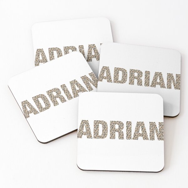 Item preview, Adrian name leopard pattern my name is Adrian gift birthday holiday anniversary Essential Inspiration Joy Mood Funny designed and sold by DesignByHeartUK.