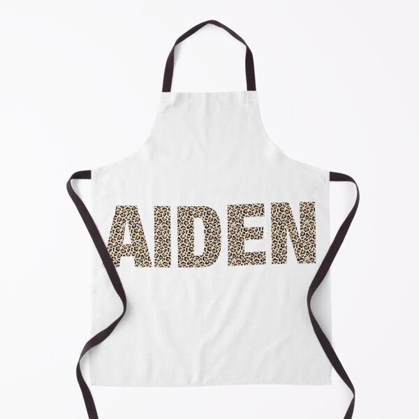 Item preview, Aiden name leopard pattern my name is Aiden gift birthday holiday anniversary Essential Inspiration Joy Mood Funny designed and sold by DesignByHeartUK.