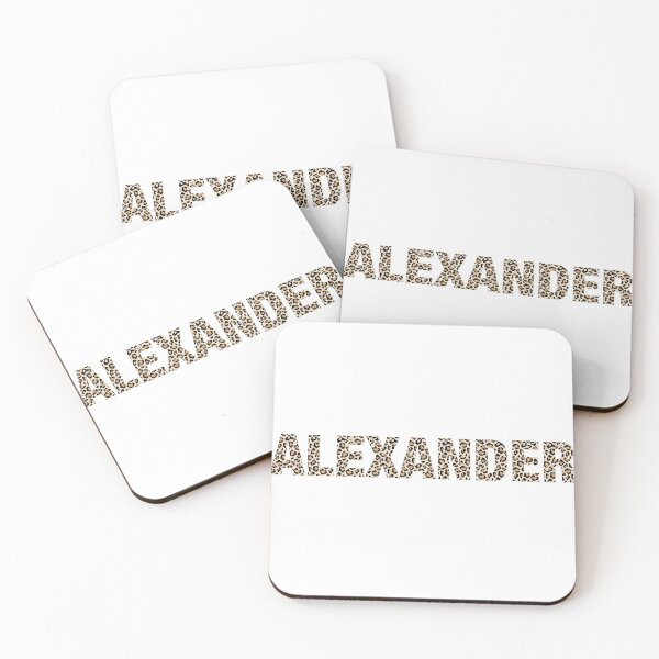 Item preview, Alexander name leopard pattern my name is Alexander gift birthday holiday anniversary Essential Inspiration Joy Mood Funny designed and sold by DesignByHeartUK.