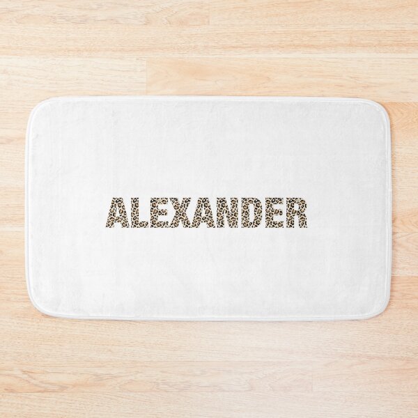 Item preview, Alexander name leopard pattern my name is Alexander gift birthday holiday anniversary Essential Inspiration Joy Mood Funny designed and sold by DesignByHeartUK.