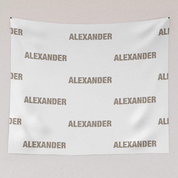 Item preview, Alexander name leopard pattern my name is Alexander gift birthday holiday anniversary Essential Inspiration Joy Mood Funny designed and sold by DesignByHeartUK.