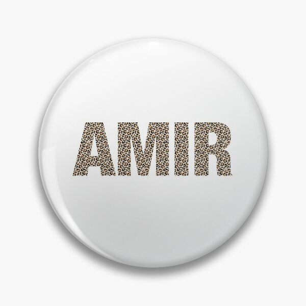 Item preview, Amir name leopard pattern my name is Amir gift birthday holiday anniversary Essential Inspiration Joy Mood Funny designed and sold by DesignByHeartUK.