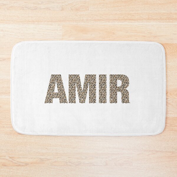 Item preview, Amir name leopard pattern my name is Amir gift birthday holiday anniversary Essential Inspiration Joy Mood Funny designed and sold by DesignByHeartUK.