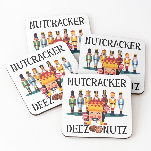 Item preview, NUTCRACKER DEEZ NUTZ FUNNY UGLY CHRISTMAS SWEATER (BLACK LETTERING) designed and sold by Wheeler-Styl3.
