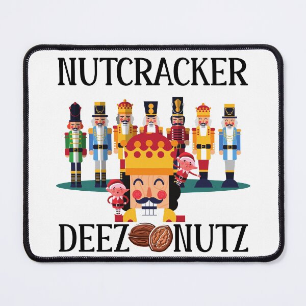 Item preview, NUTCRACKER DEEZ NUTZ FUNNY UGLY CHRISTMAS SWEATER (BLACK LETTERING) designed and sold by Wheeler-Styl3.