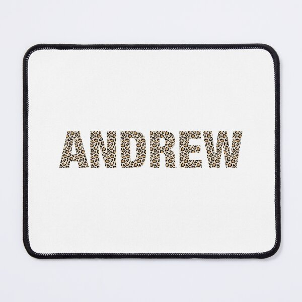 Item preview, Andrew name leopard pattern my name is Andrew gift birthday holiday anniversary Essential Inspiration Joy Mood Funny designed and sold by DesignByHeartUK.