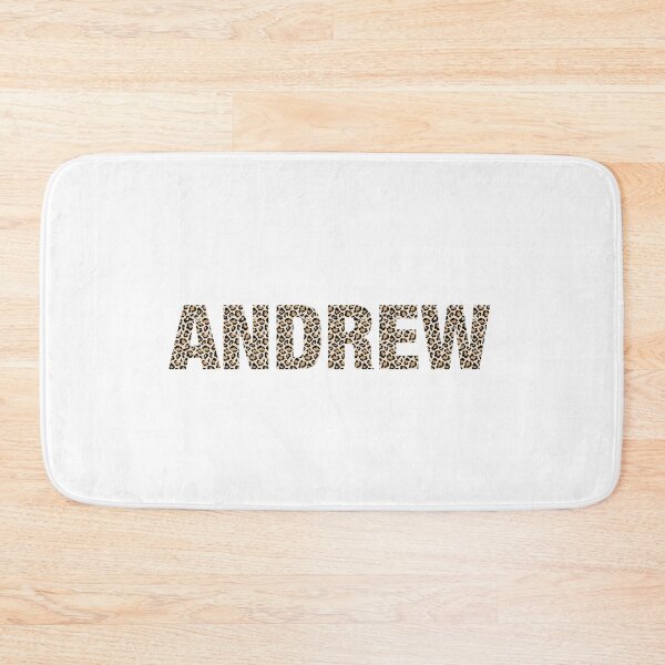 Item preview, Andrew name leopard pattern my name is Andrew gift birthday holiday anniversary Essential Inspiration Joy Mood Funny designed and sold by DesignByHeartUK.