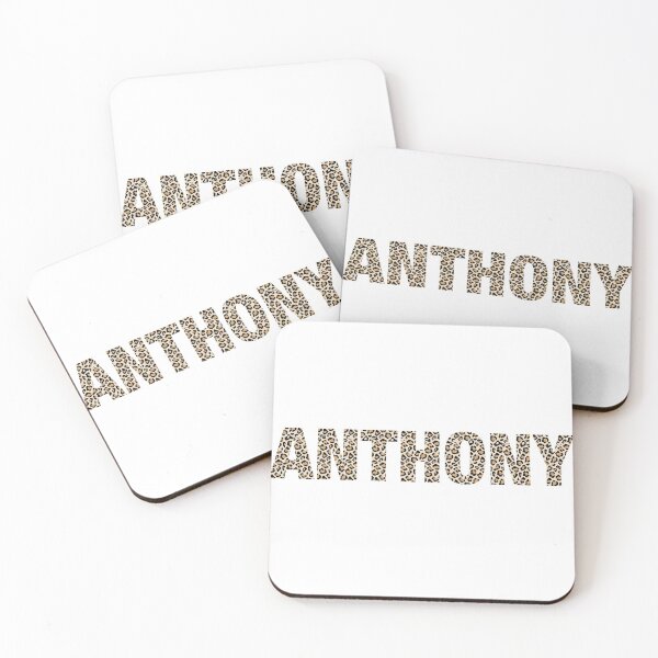Item preview, Anthony name leopard pattern my name is Anthony gift birthday holiday anniversary Essential Inspiration Joy Mood Funny designed and sold by DesignByHeartUK.